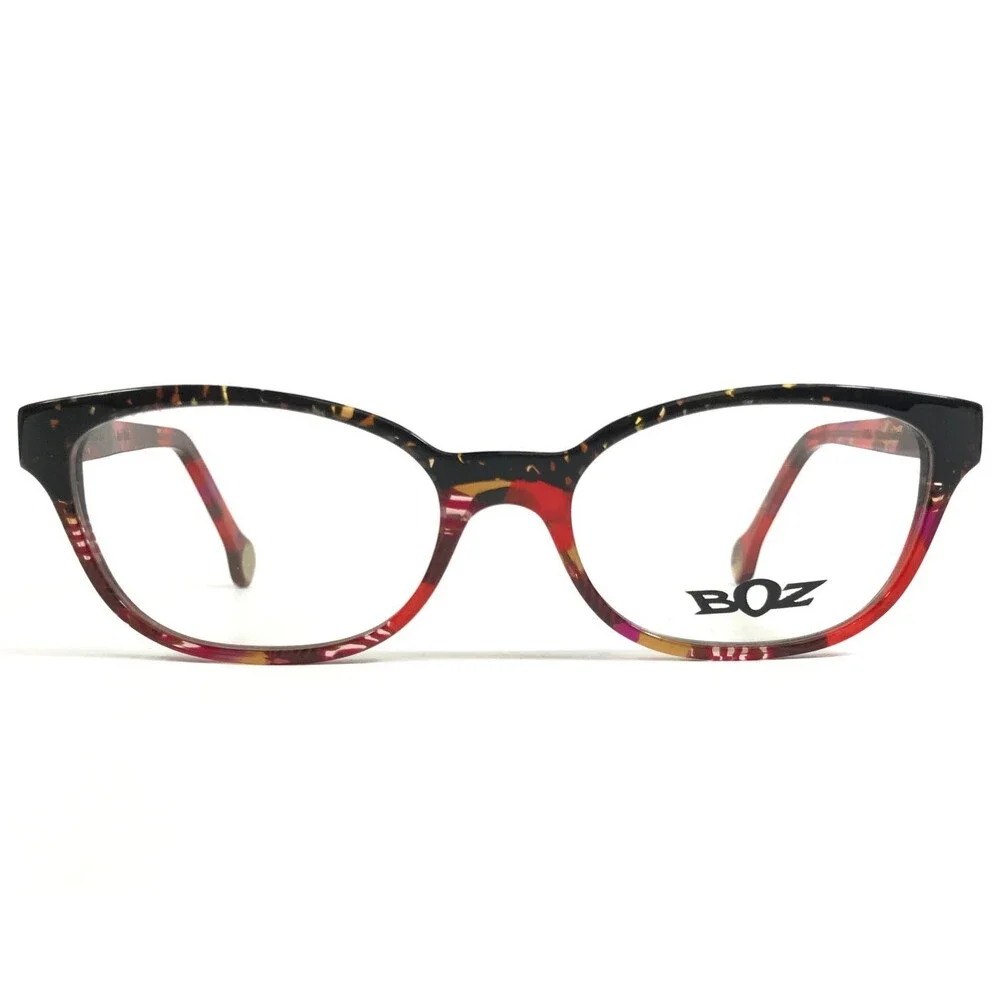 BOZ Eyeglasses Frames VANINA 9333 Black Pink Red Brown Marble 52-16-145